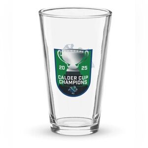 Abbotsford Canucks 2025 Calder Cup Champions Pint Glasses (set of 3) NIB